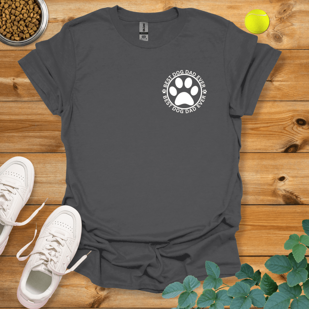 Best Dog Dad Ever Logo T-Shirt Charcoal / S