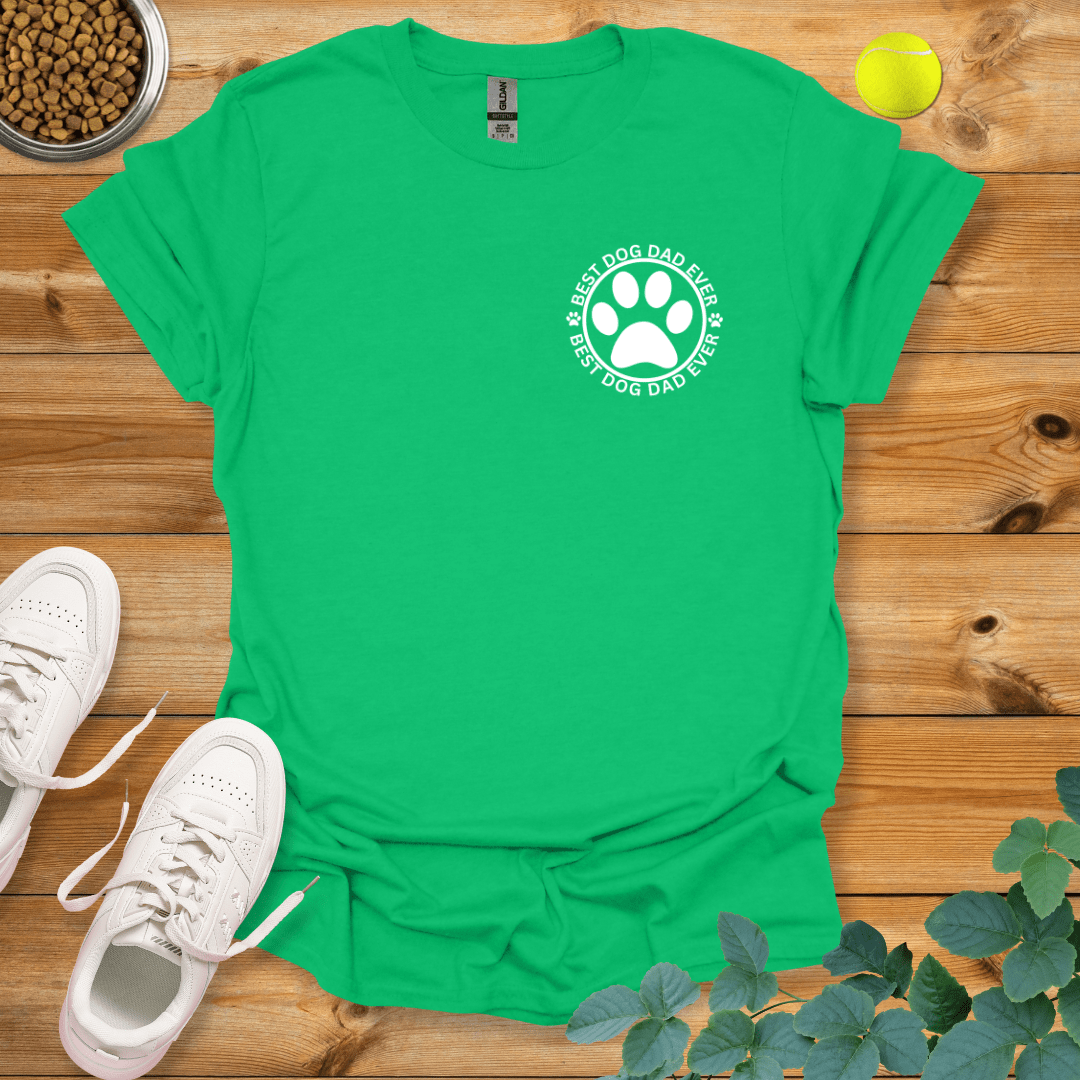 Best Dog Dad Ever Logo T-Shirt Irish Green / S