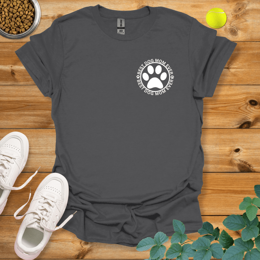 Best Dog Mom Ever Logo T-Shirt Charcoal / S