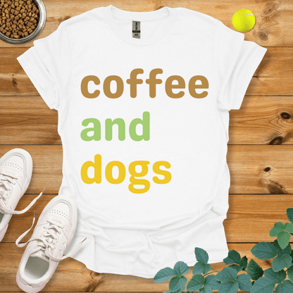 Coffee And Dogs T-Shirt White / S