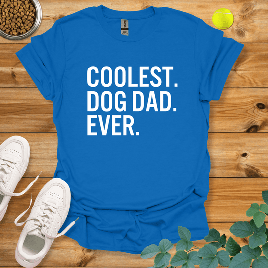 Coolest Dog Dad Ever T-Shirt Royal / S