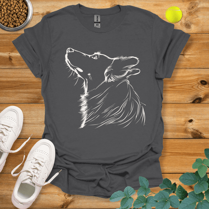 Corgi Drawing T-Shirt Charcoal / S