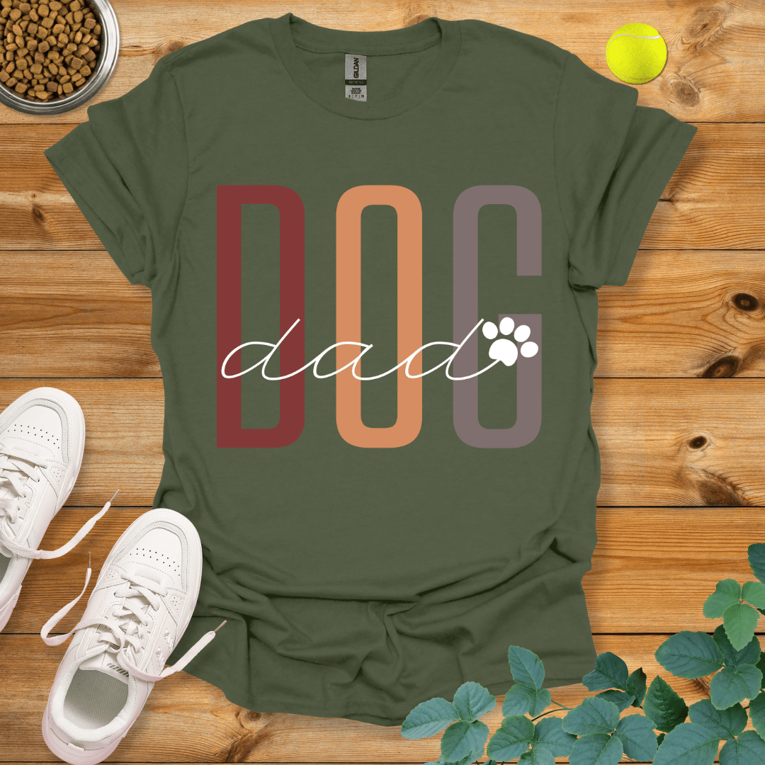 Dog Dad T-Shirt Military Green / S