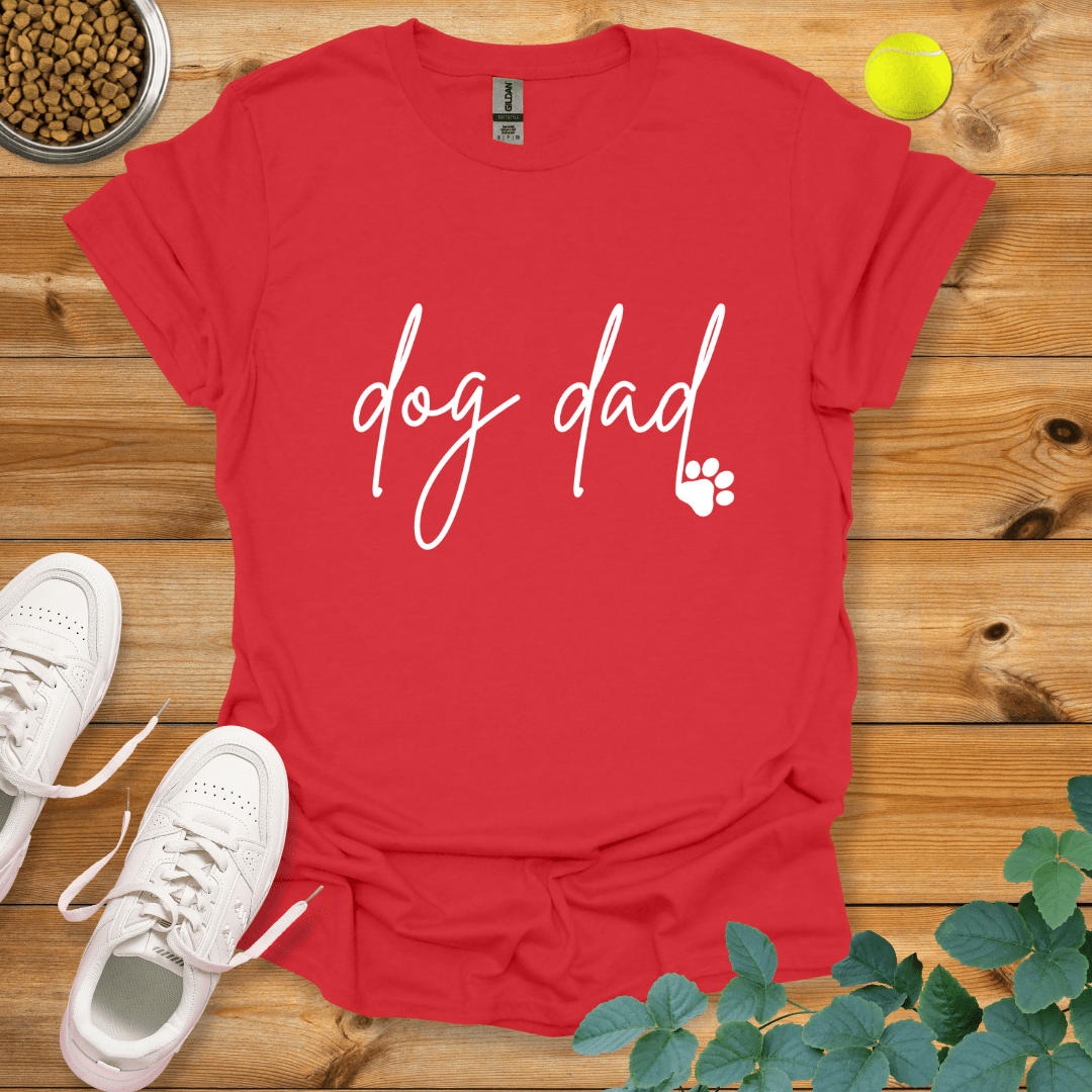 Dog Dad T-Shirt Red / S