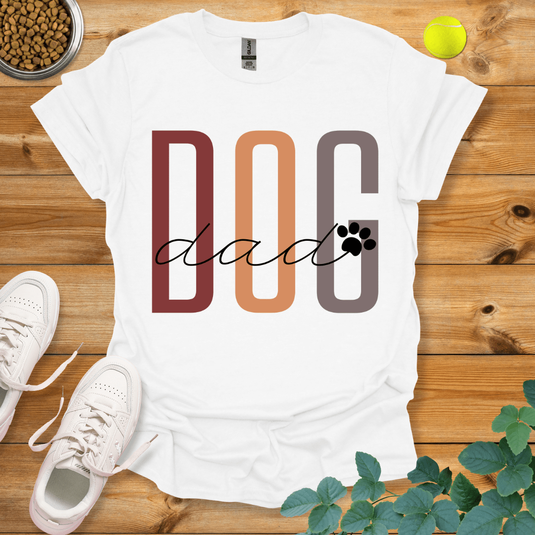 Dog Dad T-Shirt White / S