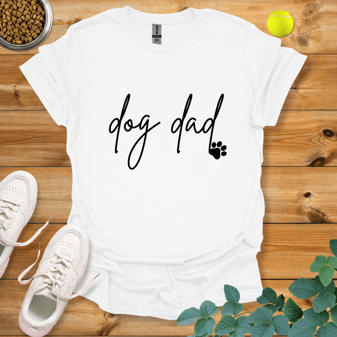 Dog Dad T-Shirt White / S