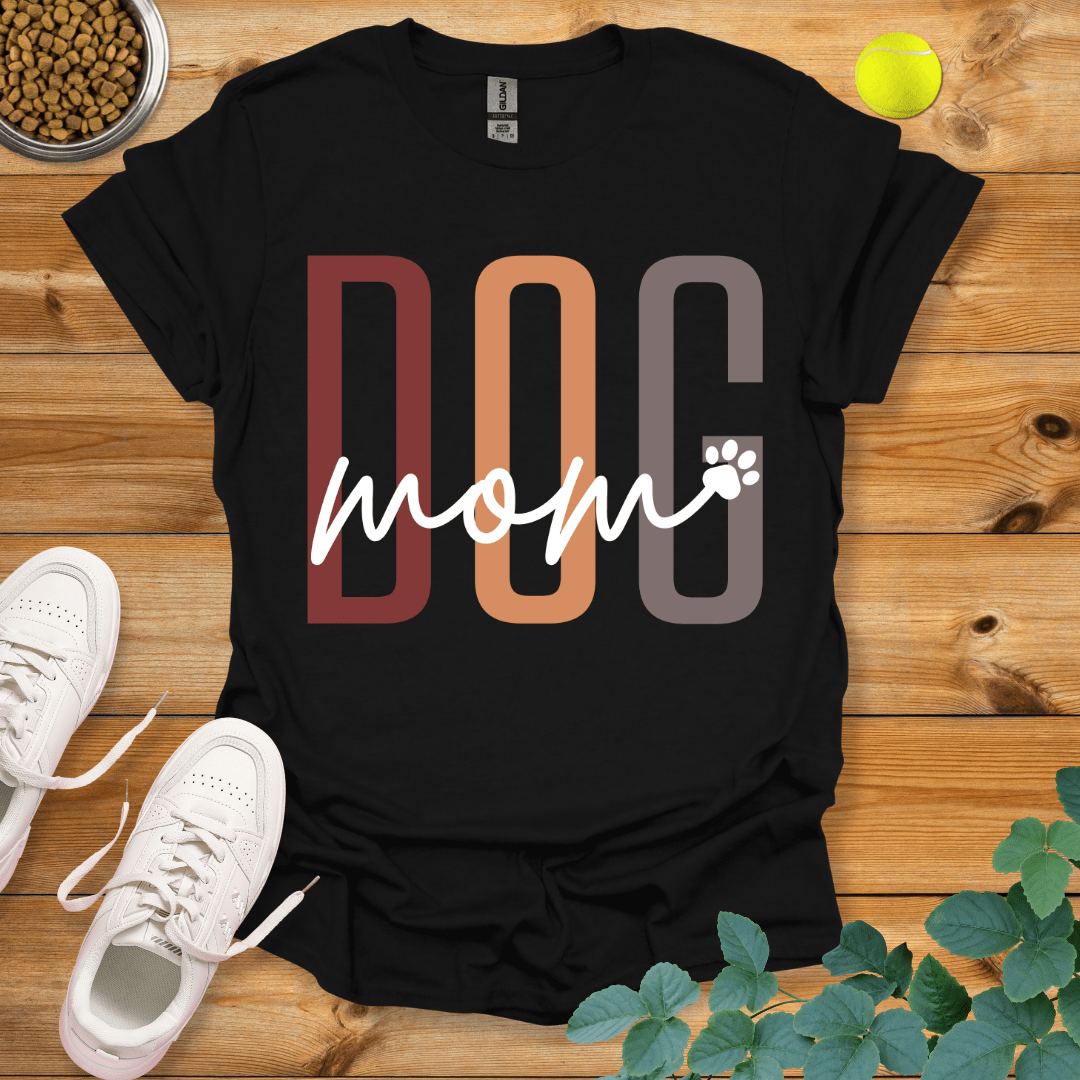 Dog Mom T-Shirt Black / S