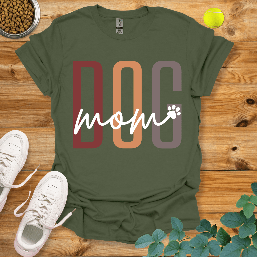 Dog Mom T-Shirt Military Green / S