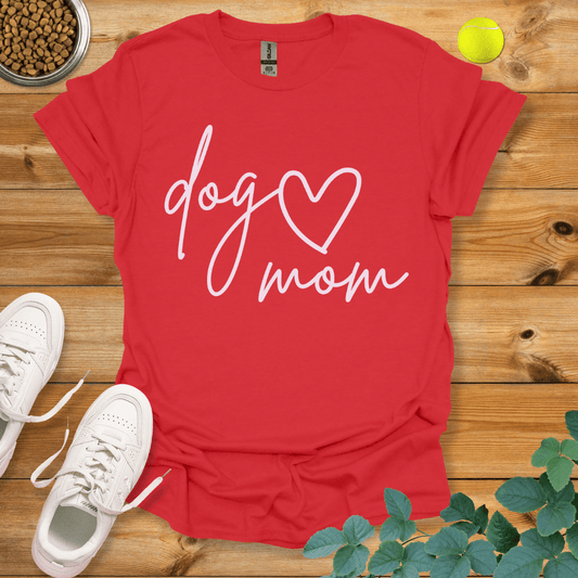 Dog Mom T-Shirt Red / S