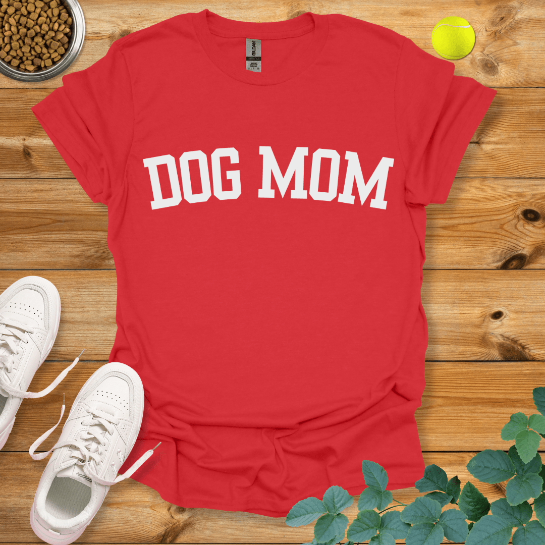 Dog Mom T-Shirt Red / S