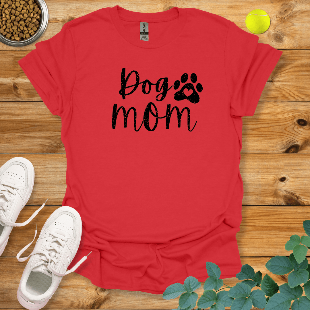 Dog Mom T-Shirt Red / S