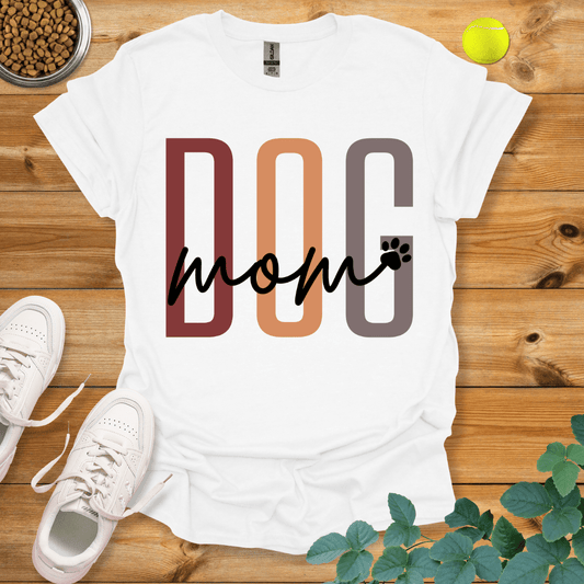 Dog Mom T-Shirt White / S