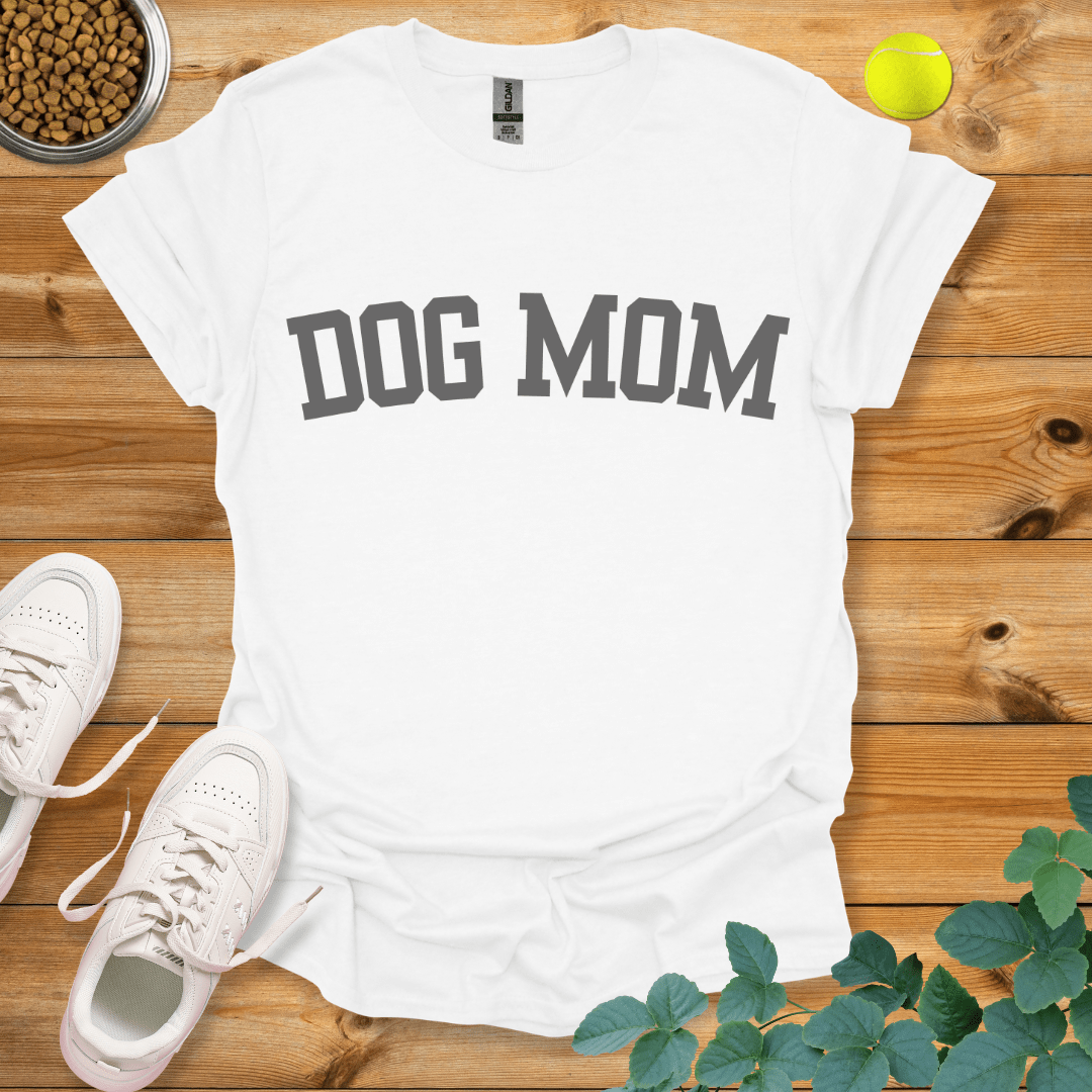 Dog Mom T-Shirt White / S