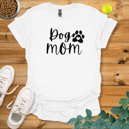 Dog Mom T-Shirt White / S