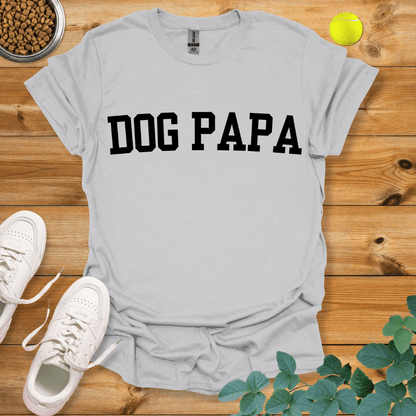 Dog Papa T-Shirt Ice Grey / S