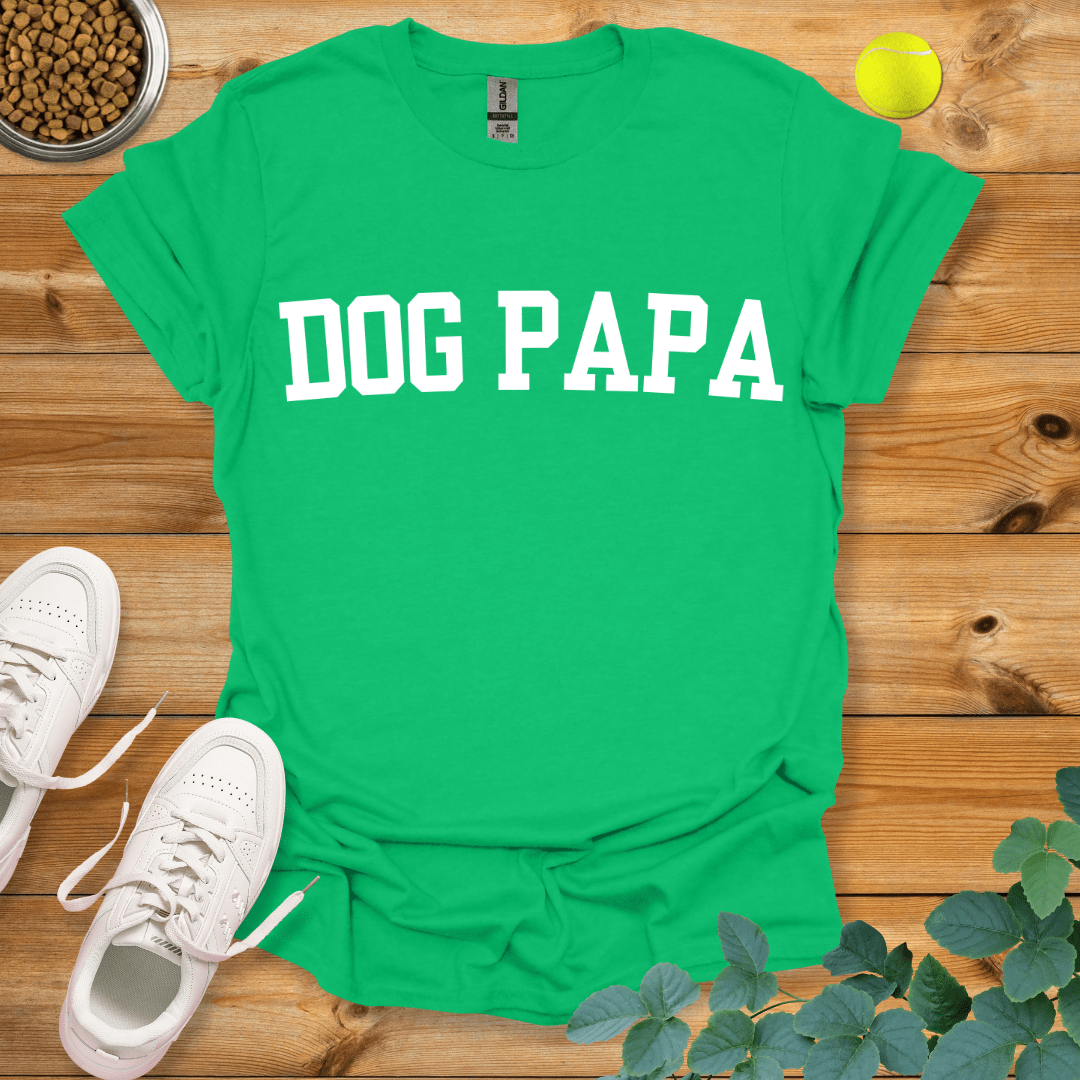 Dog Papa T-Shirt Irish Green / S