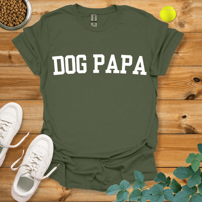 Dog Papa T-Shirt Military Green / S