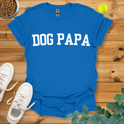 Dog Papa T-Shirt Royal / S