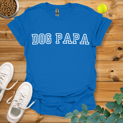 Dog Papa T-Shirt Royal / S