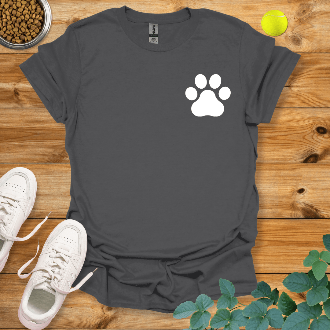 Dog Paw T-Shirt Charcoal / S