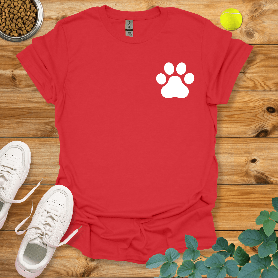 Dog Paw T-Shirt Red / S