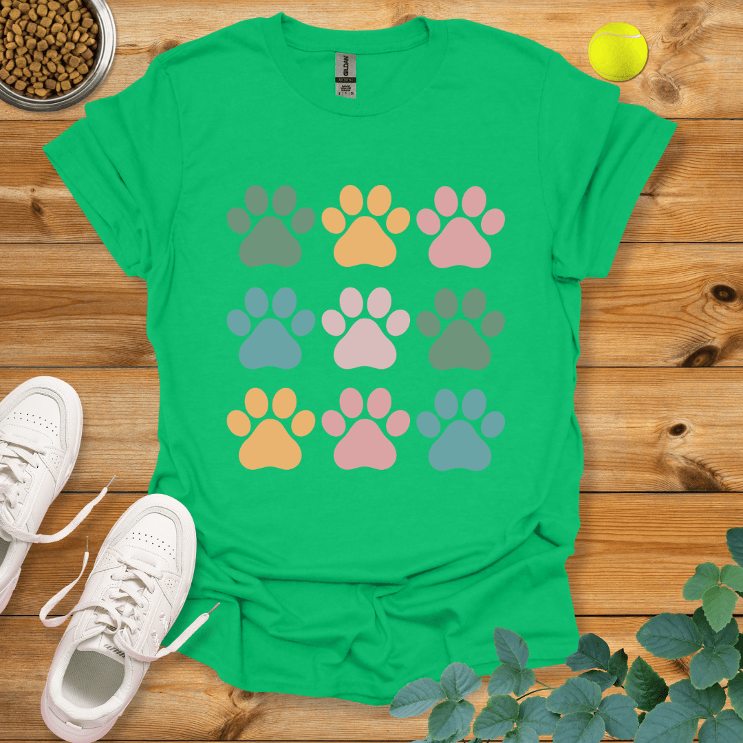 Dog Paws T-Shirt Irish Green / S