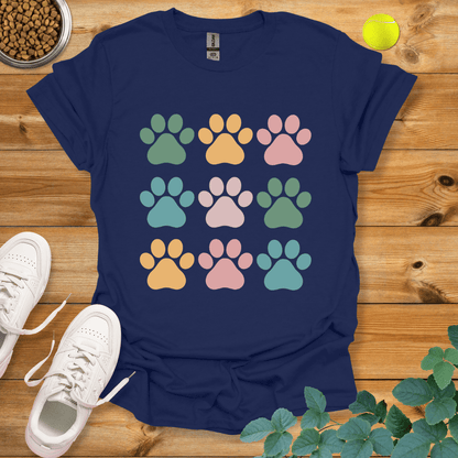 Dog Paws T-Shirt Navy / S