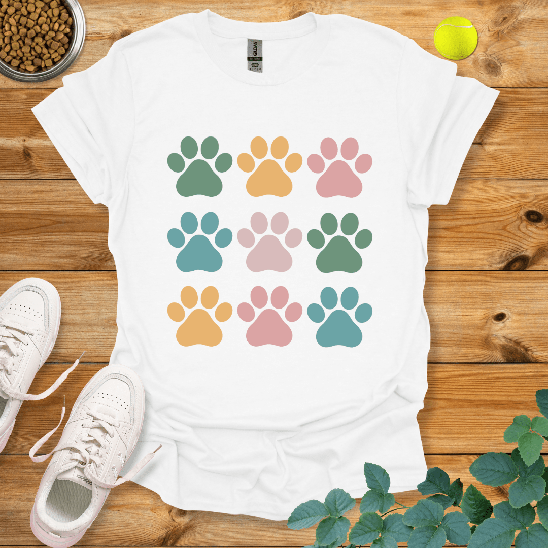 Dog Paws T-Shirt White / S