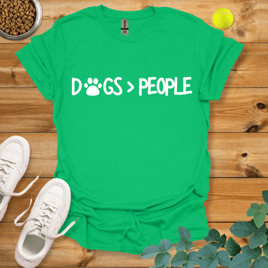 DOGS > PEOPLE T-Shirt Irish Green / S