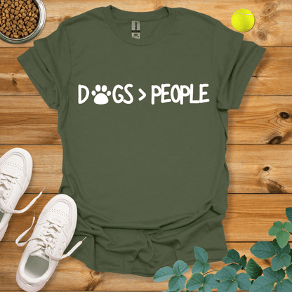 DOGS > PEOPLE T-Shirt Military Green / S