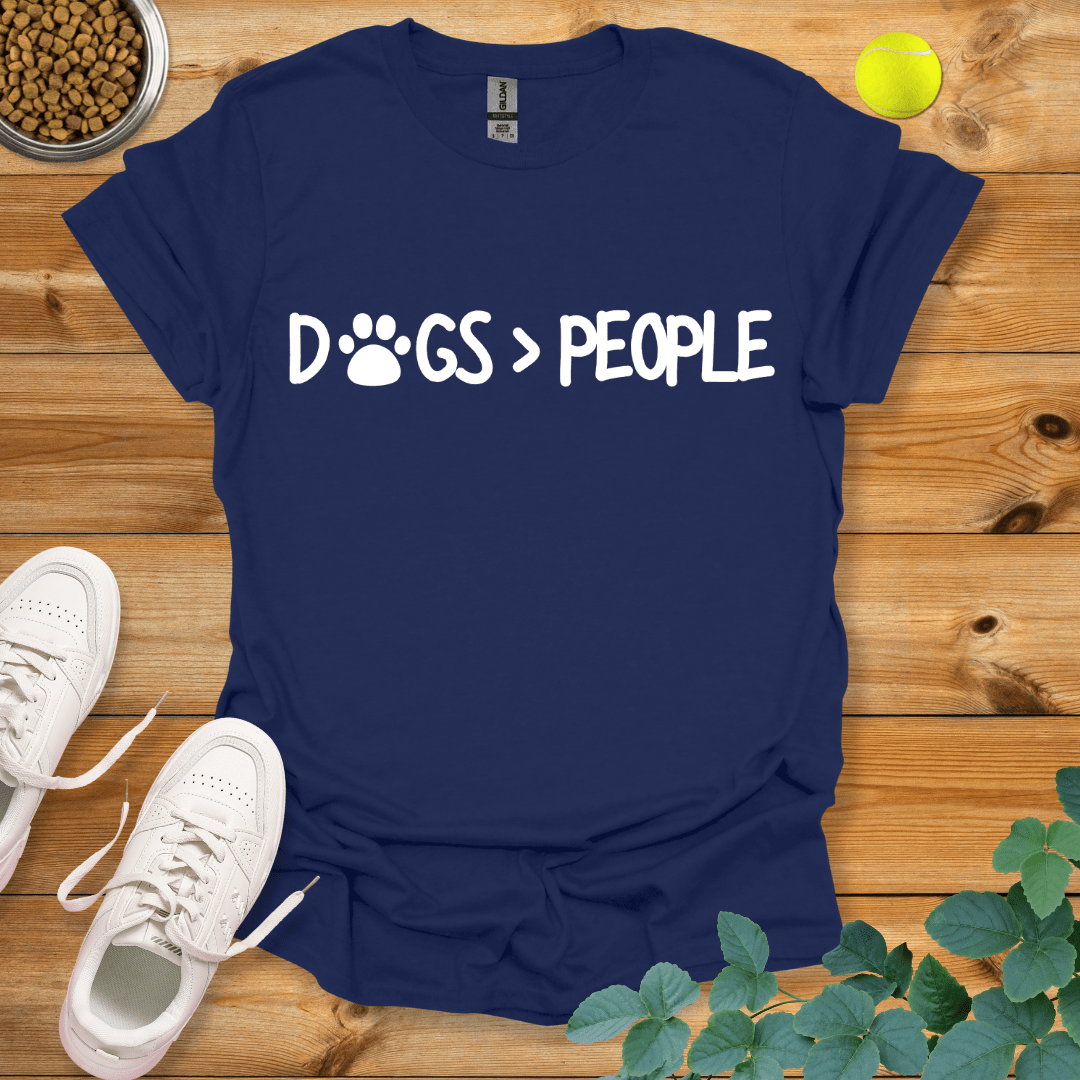 DOGS > PEOPLE T-Shirt Navy / S