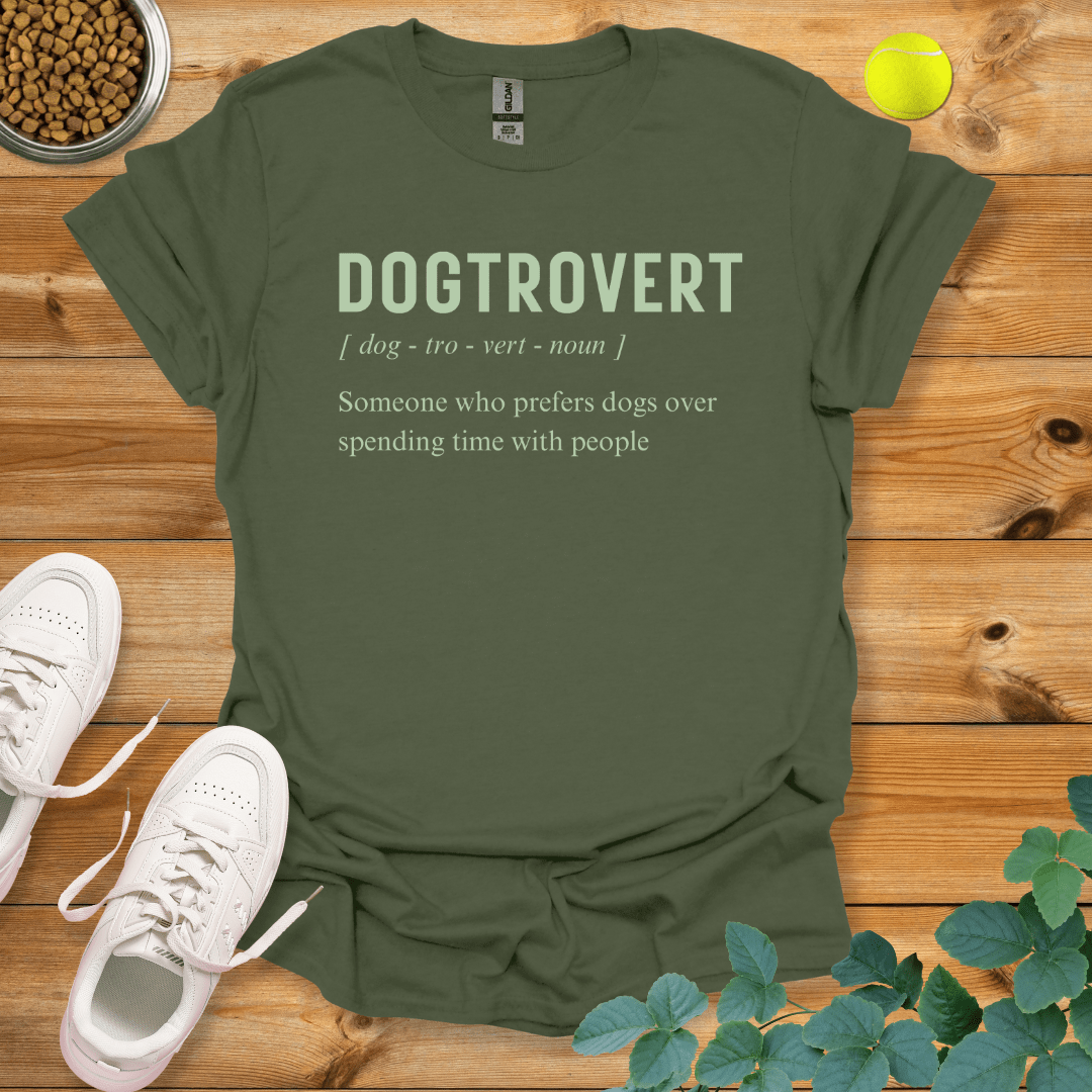 Dogtrovert T-Shirt Military Green / S