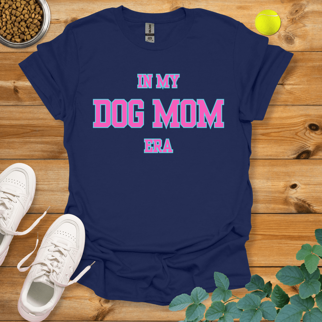 In My Dog Mom Era T-Shirt Navy / S