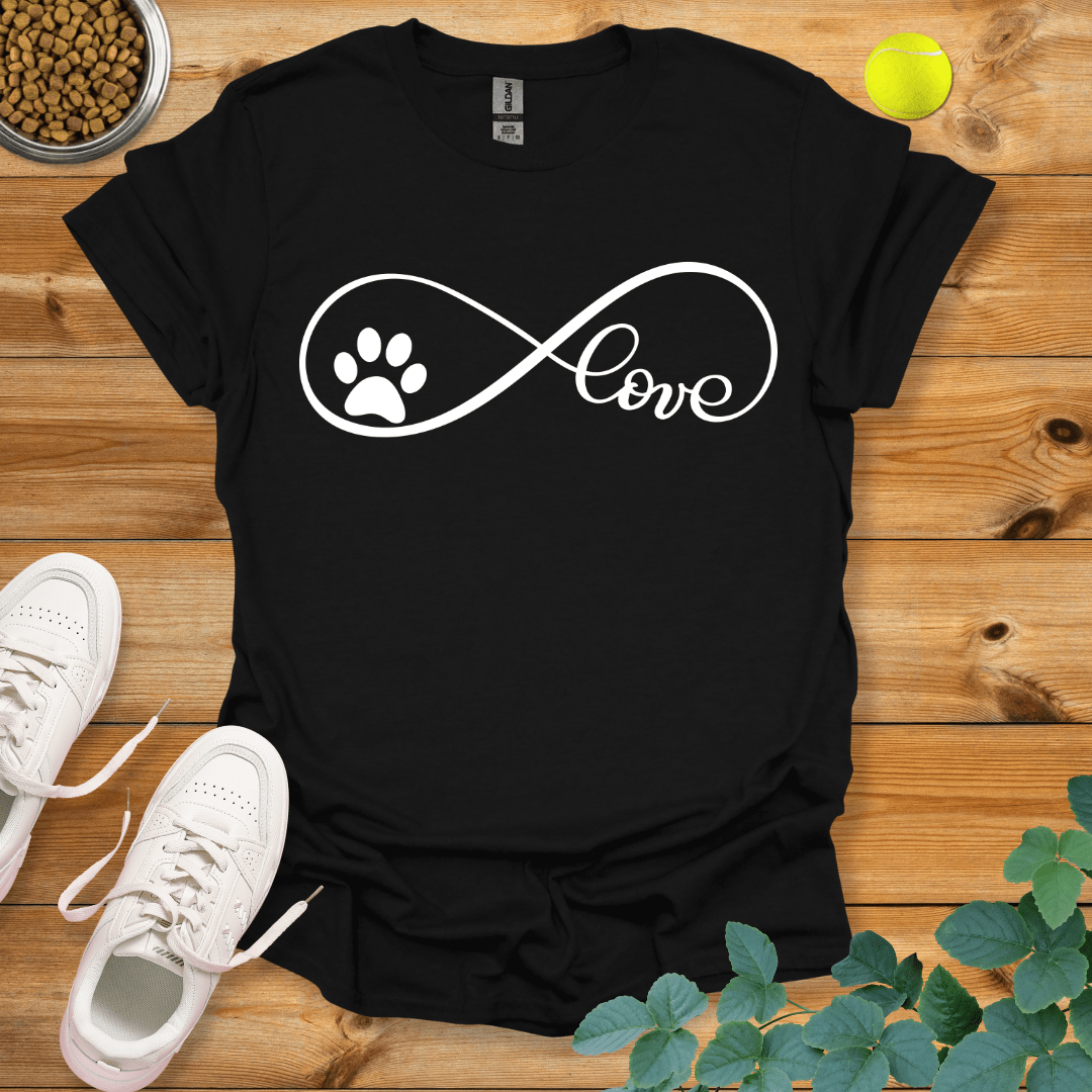 Infinite Paw Love T-Shirt Black / S