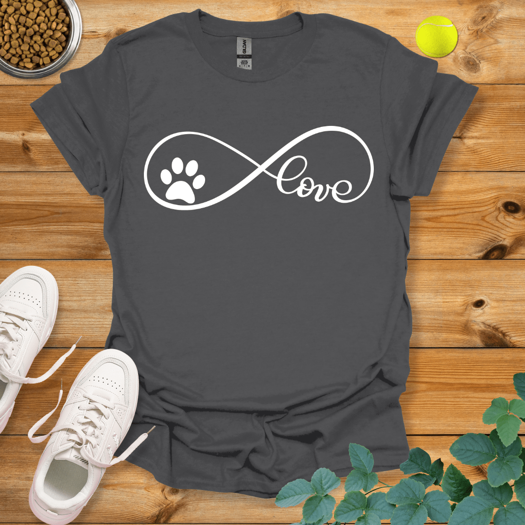 Infinite Paw Love T-Shirt Charcoal / S