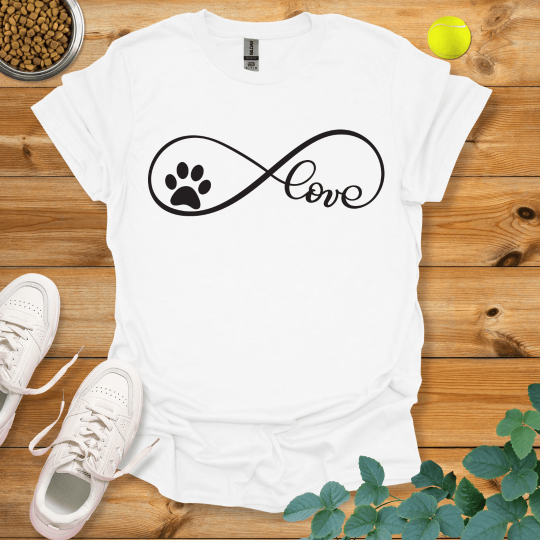 Infinite Paw Love T-Shirt White / S