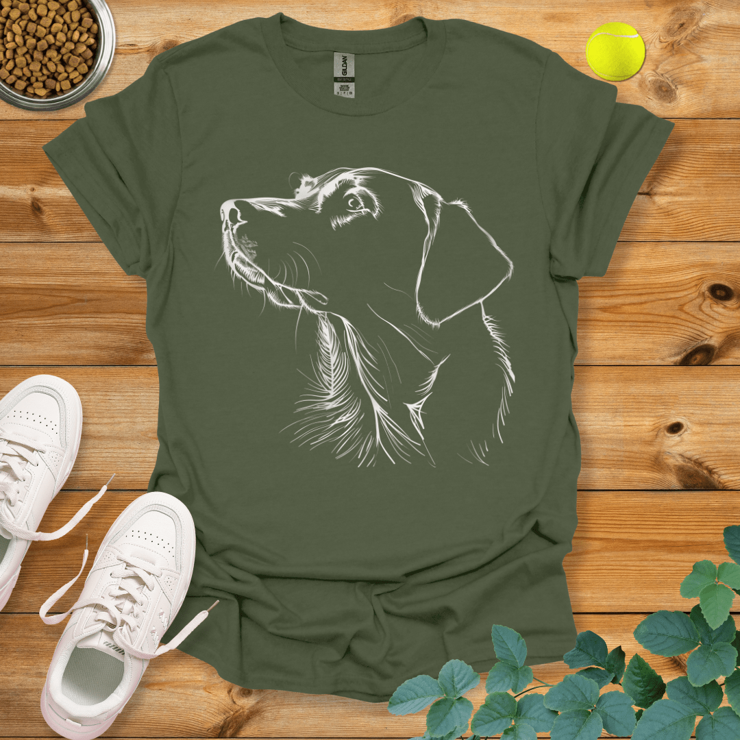 Lab Drawing T-Shirt Military Green / S