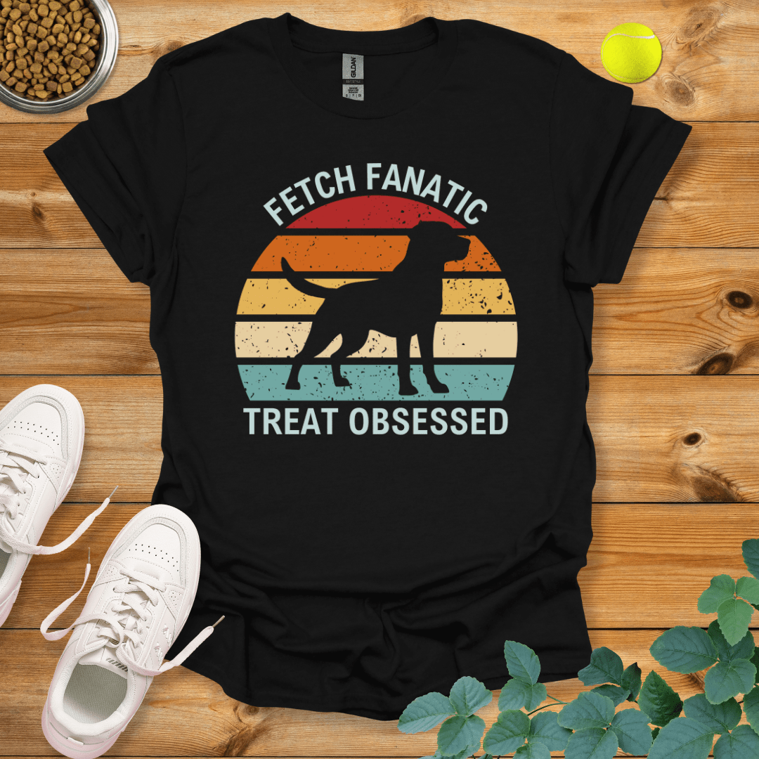 Lab Fetch Fanatic Treat Obsessed T-Shirt Black / S