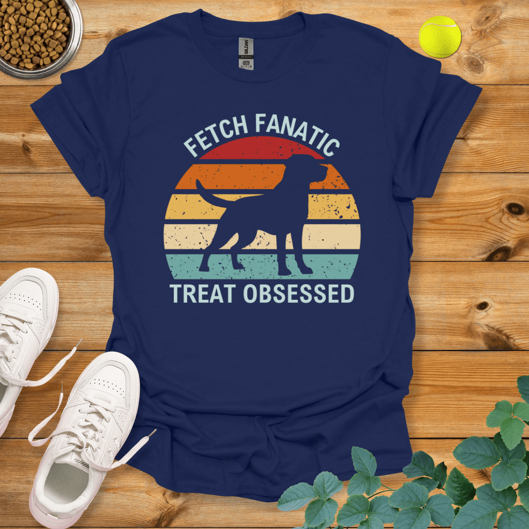 Lab Fetch Fanatic Treat Obsessed T-Shirt Navy / S