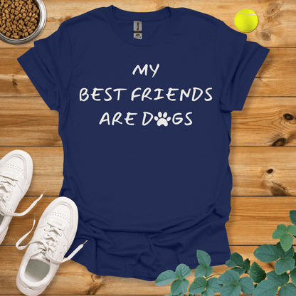 My Best Friends Are Dogs T-Shirt Navy / S