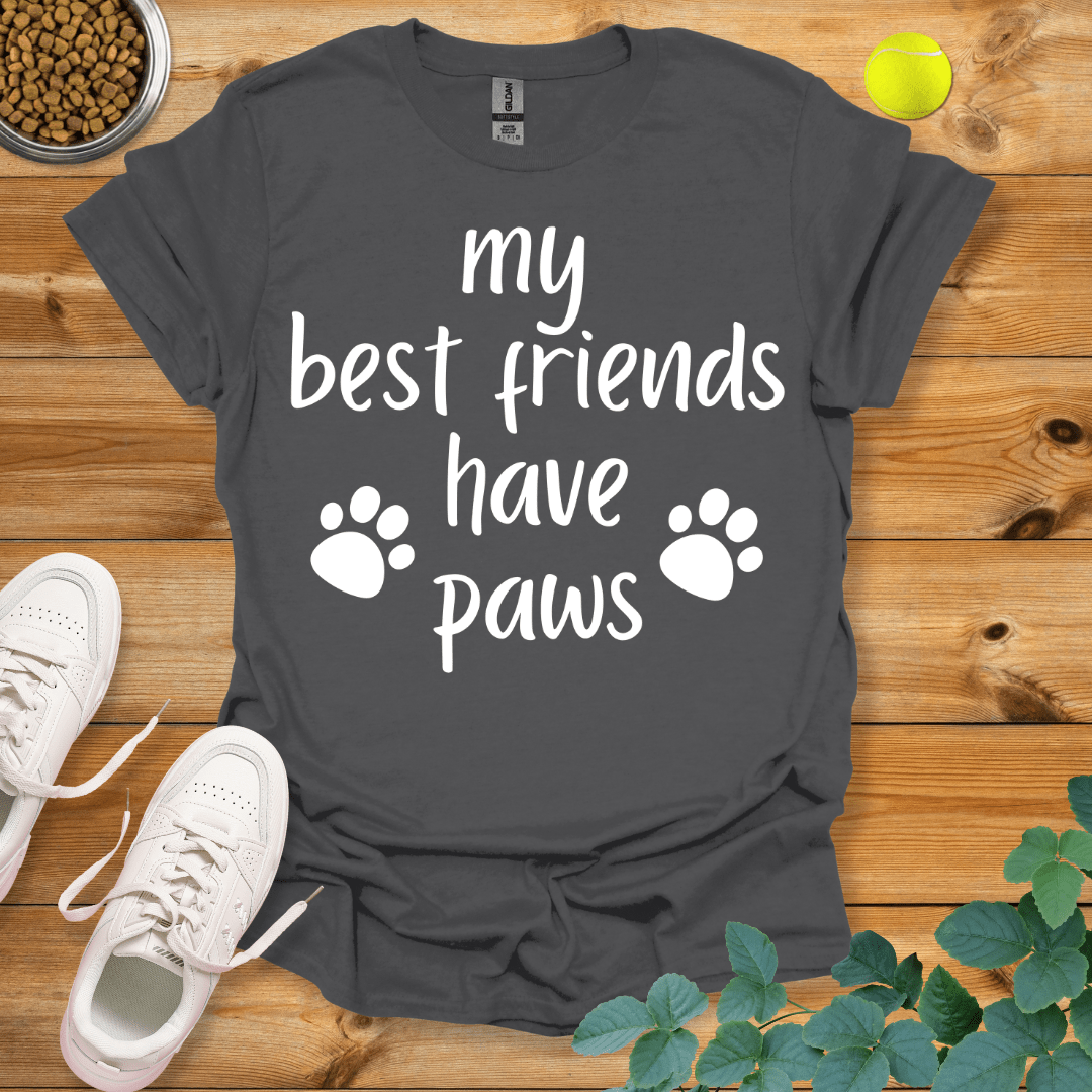 My Best Friends Have Paws T-Shirt Charcoal / S