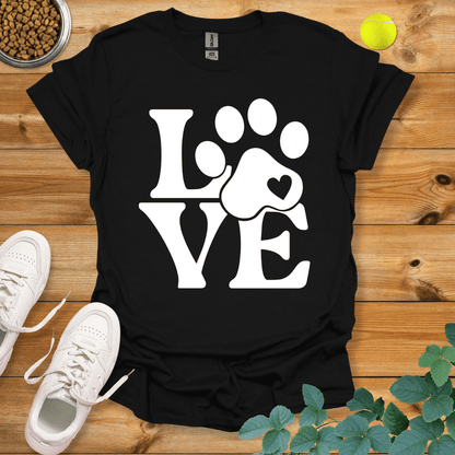 Paw Love T-Shirt Black / S