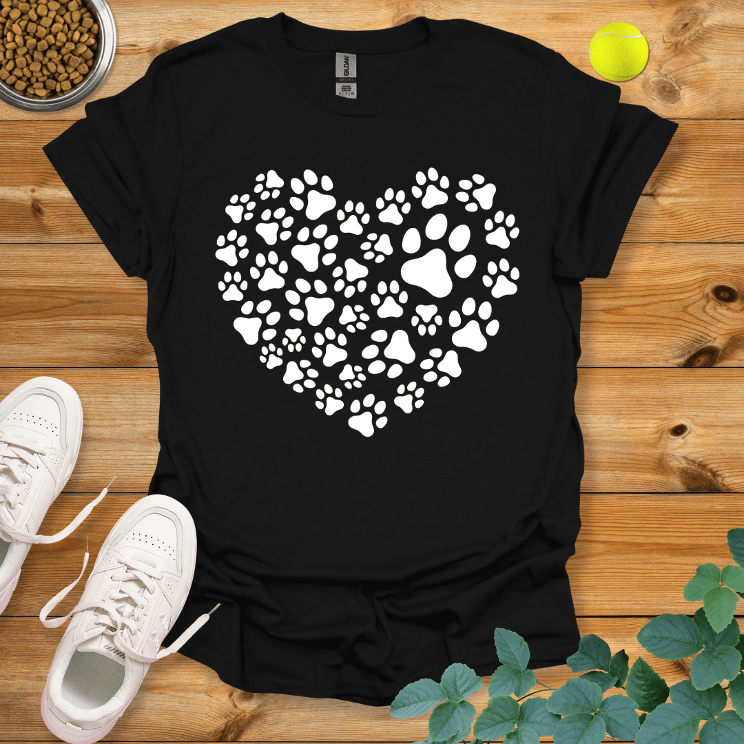 Paw Love T-Shirt Black / S