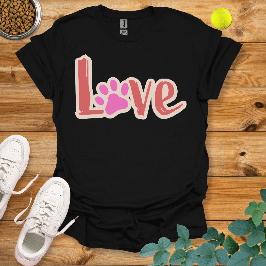 Paw Love T-Shirt Black / S