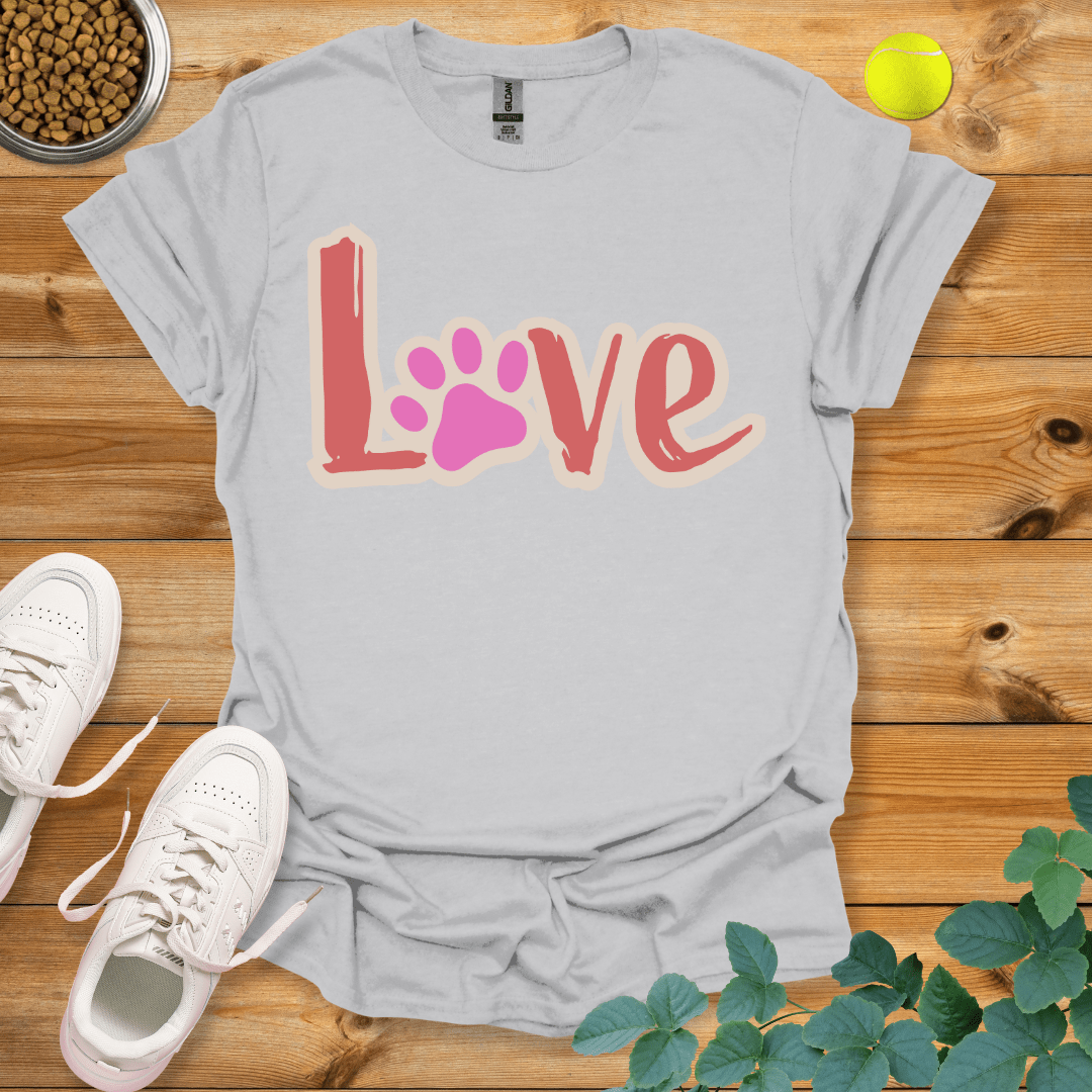 Paw Love T-Shirt Ice Grey / S