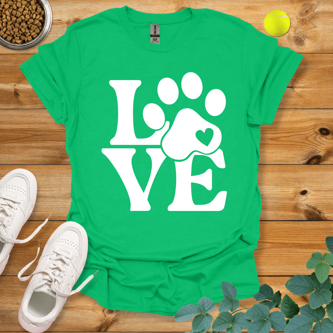 Paw Love T-Shirt Irish Green / S