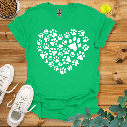 Paw Love T-Shirt Irish Green / S