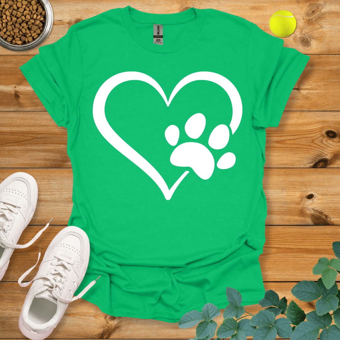 Paw Love T-Shirt Irish Green / S