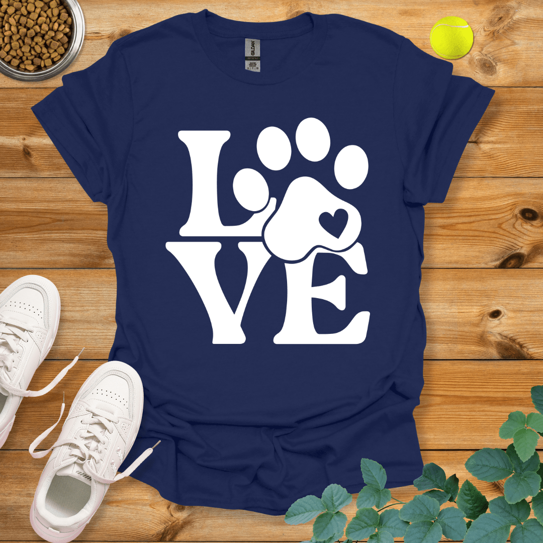 Paw Love T-Shirt Navy / S