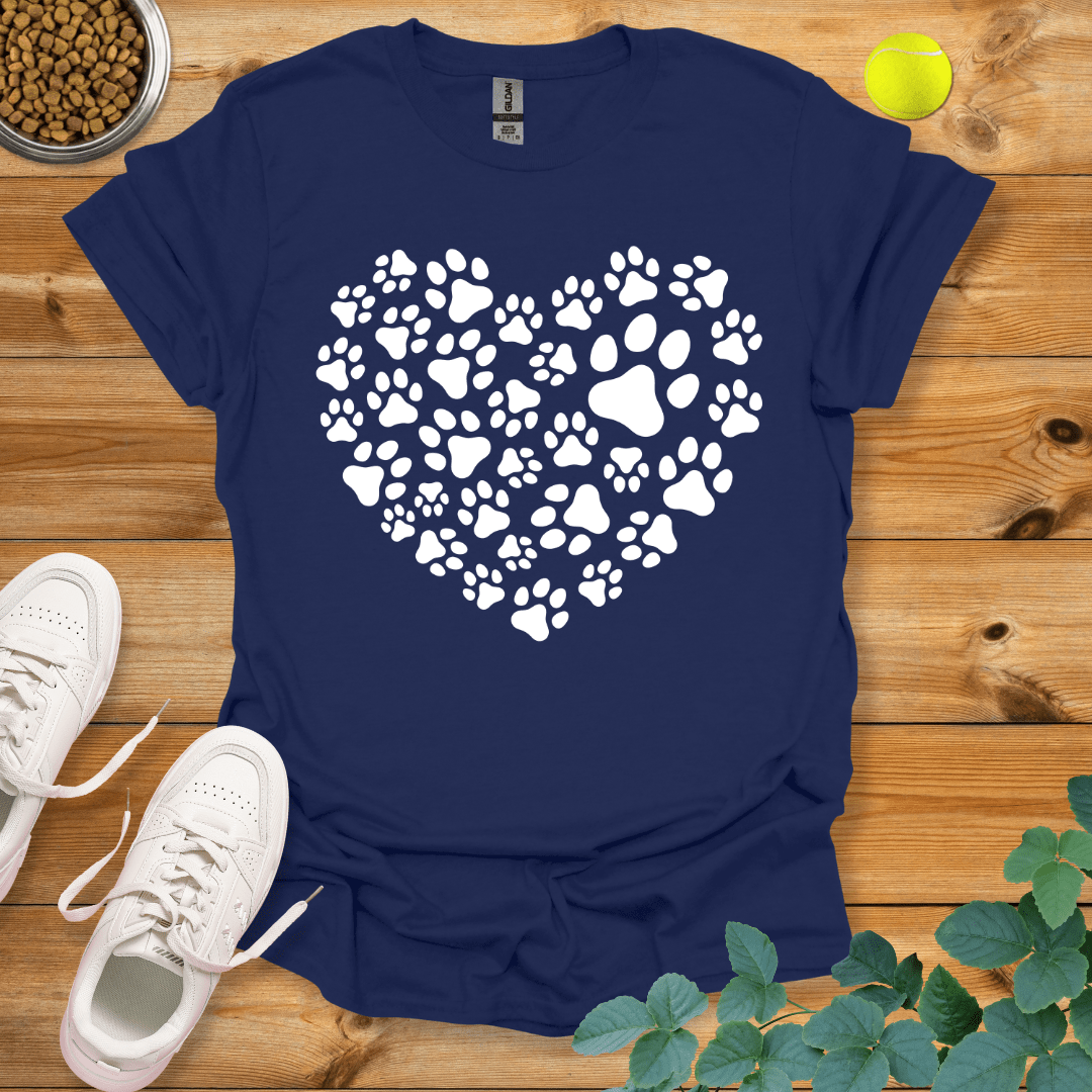 Paw Love T-Shirt Navy / S